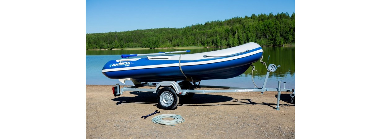 Лодочный прицеп Тактика 400: обзор и особенности для лодок ПВХ