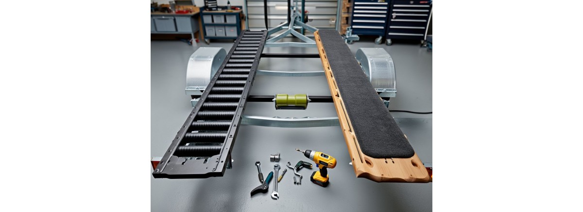 Ложементы для лодочного прицепа: виды и монтаж