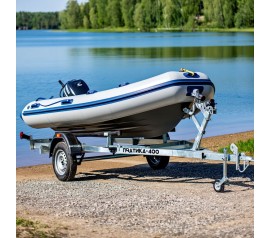 Прицеп для лодки ПВХ 300-400 см: обзор моделей