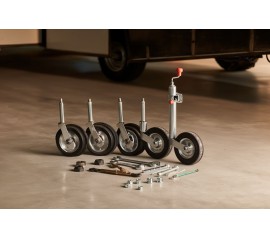 Опорное колесо для прицепа: виды и установка