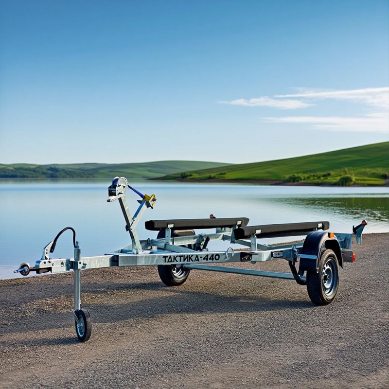 Лодочный прицеп Тактика 440 - надежный и стильный транспорт для вашего водного отдыха Лодочный прицеп Тактика 440 - надежный и стильный транспорт для вашего водного отдыха