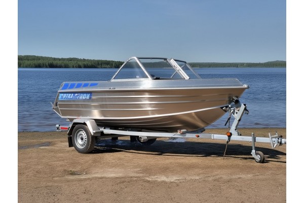 Усиленный лодочный прицеп Тактика 500 для лодок Вятка‑Профи Усиленный лодочный прицеп Тактика 500 для лодок Вятка‑Профи