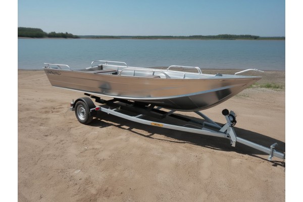Усиленный лодочный прицеп Тактика 500 для лодок Вятка‑Профи Усиленный лодочный прицеп Тактика 500 для лодок Вятка‑Профи