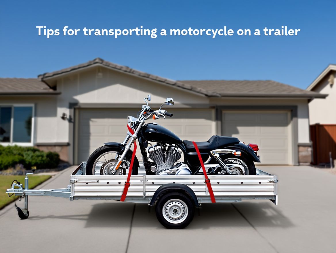 Советы по перевозке мотоцикла на прицепе