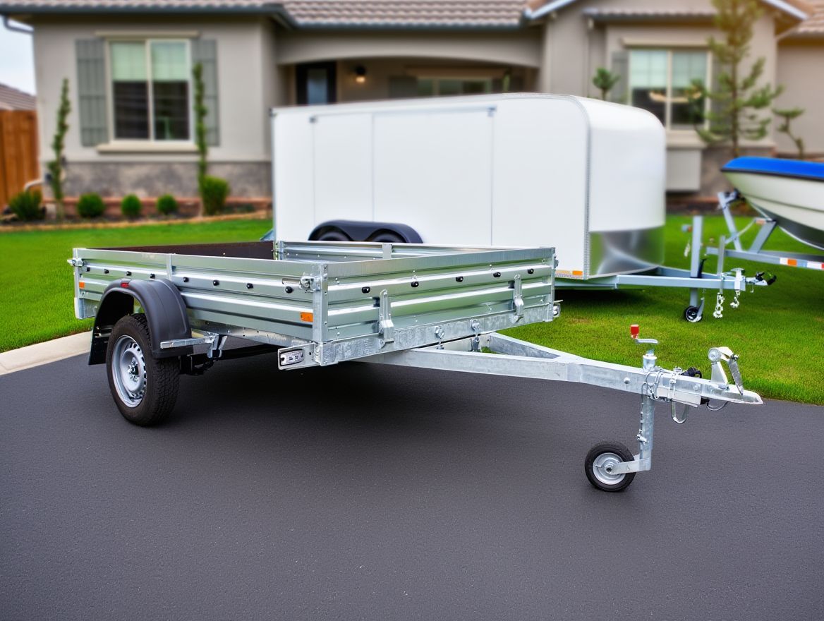 Разные типы прицепов для легковых автомобилей