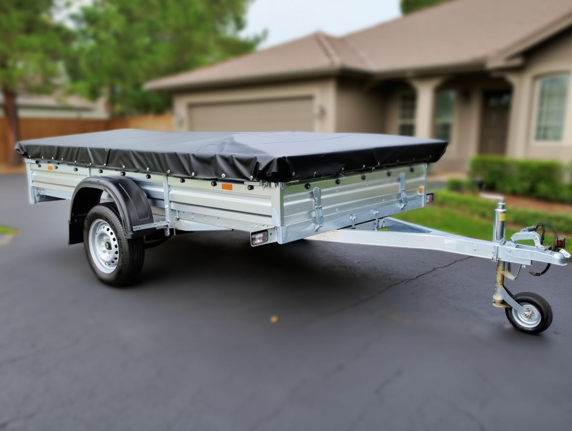 Крышечный прицеп с защитным покрытием