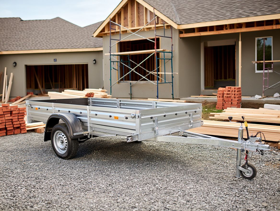 Самосвальный прицеп для строительных материалов