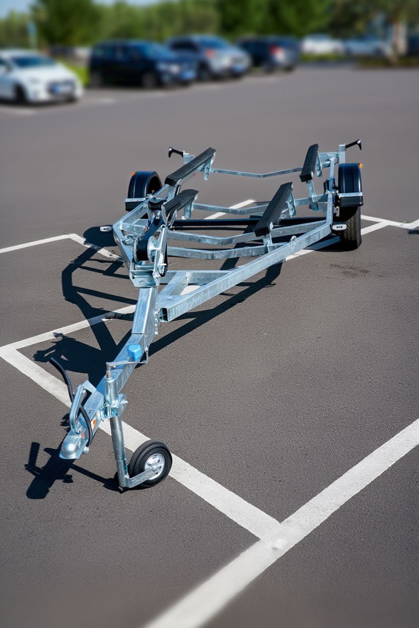 Лодочный прицеп Тактика 500 на парковке