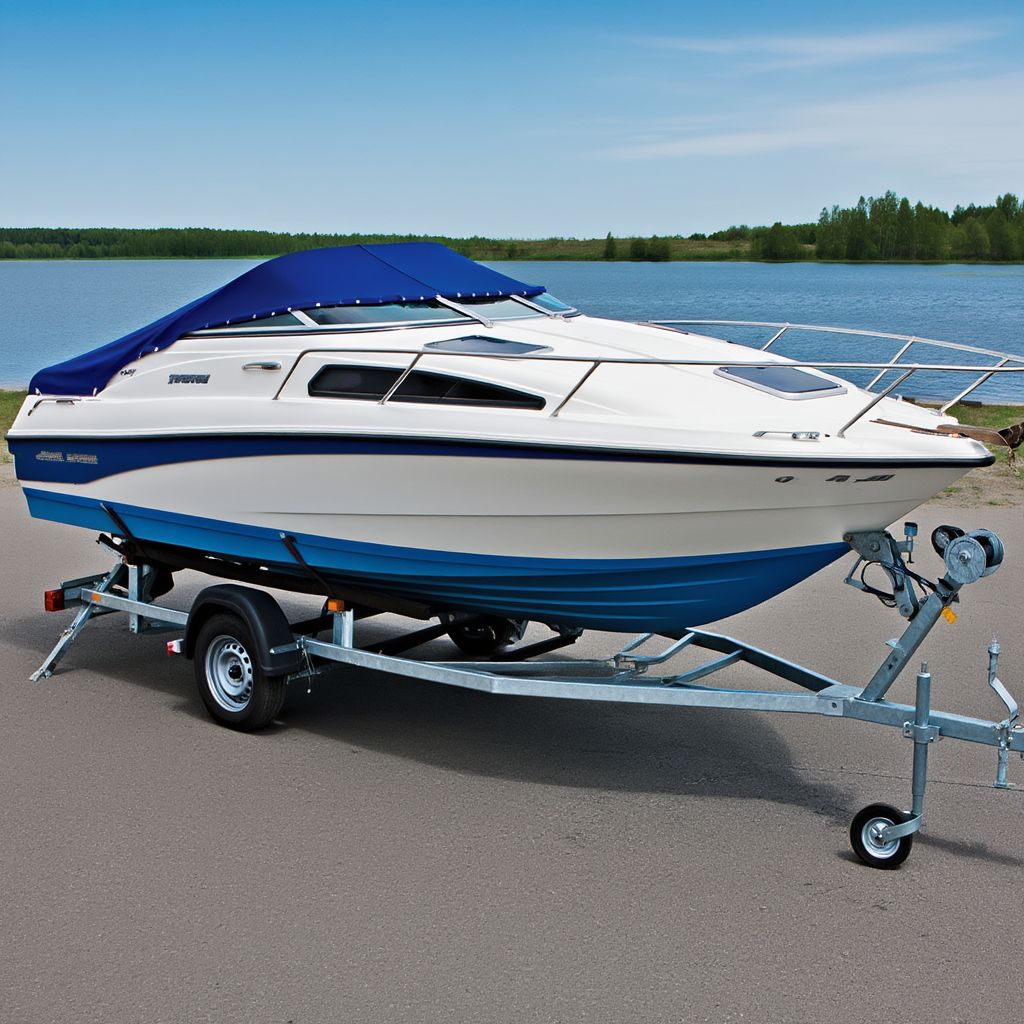 Лодка на прицепе