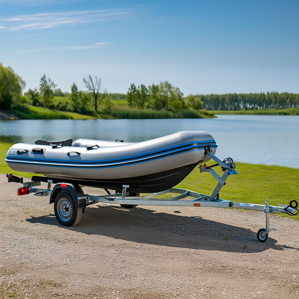 Лодка ПВХ на прицепе Тактика 400