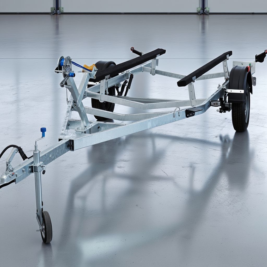 Прицеп Мастер 350, подходит для лодок ПВХ длиной 300-400 см, надежный и качественный