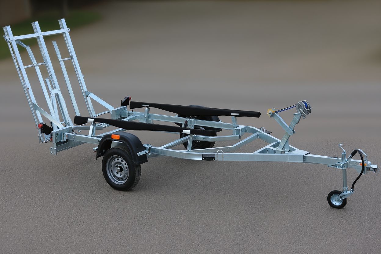 Распашные ворота для лодочного прицепа