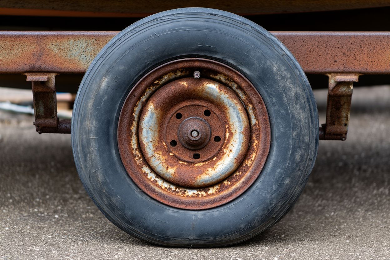 Коррекция коррозии лодочного прицепа