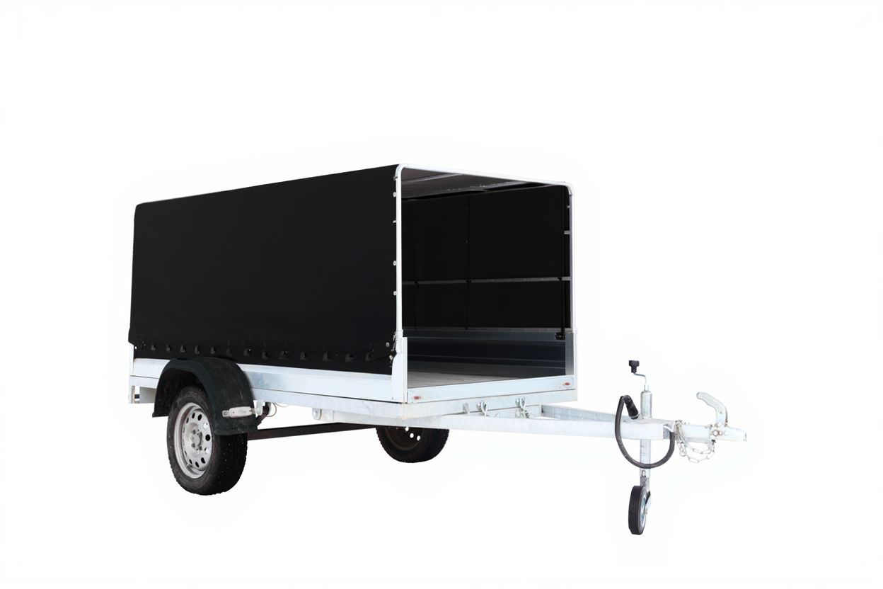 Высокий тент для бортового прицепа