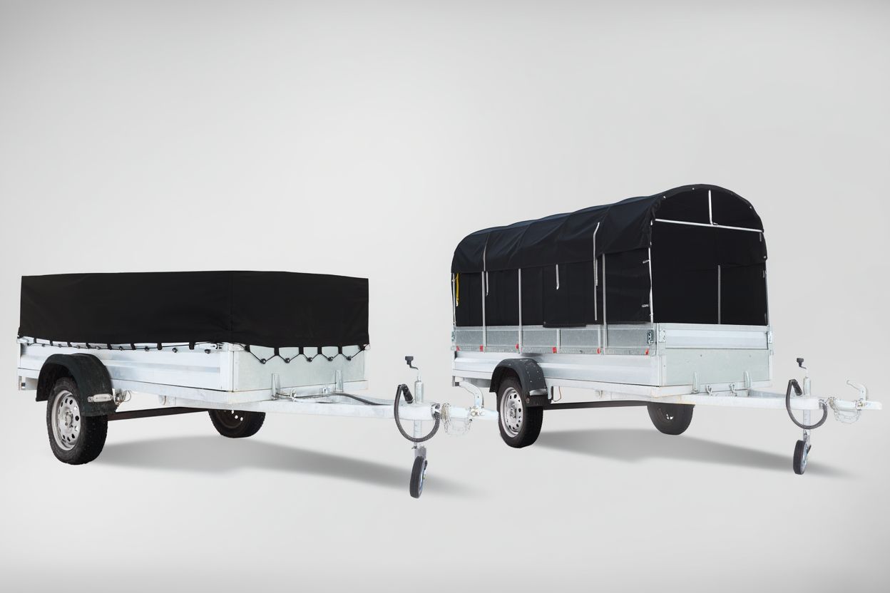 Сравнение высокого и низкого тента для бортовых прицепов